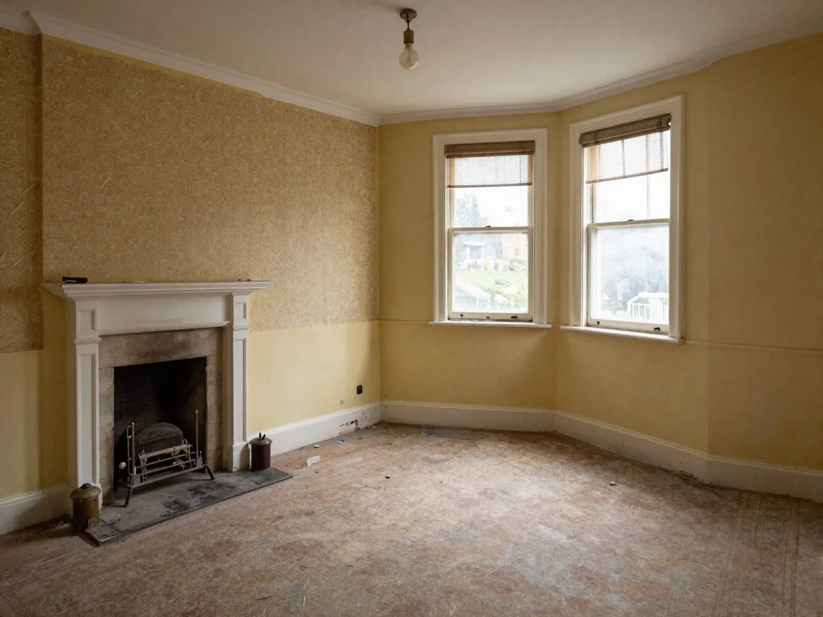 Indicative image of a room before work starts. Not a photograph of an SG job.