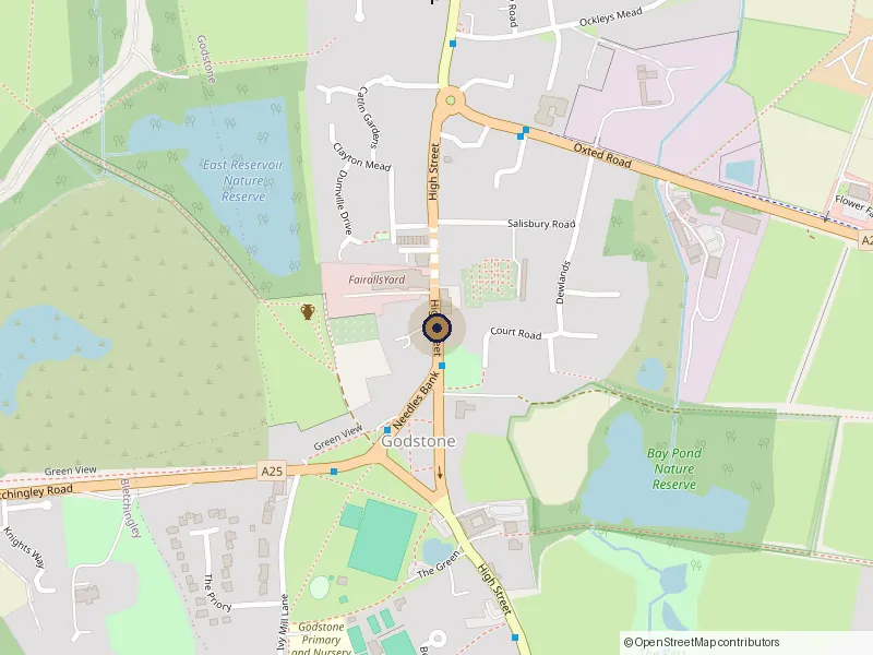 Map of the SG Refurb office at 27 High Street, Godstone RH9 8LS